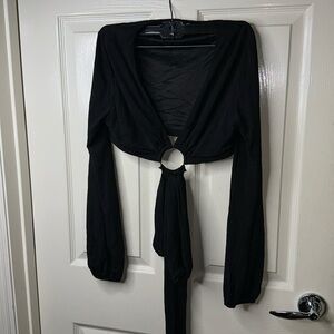 Long sleeve cropped top